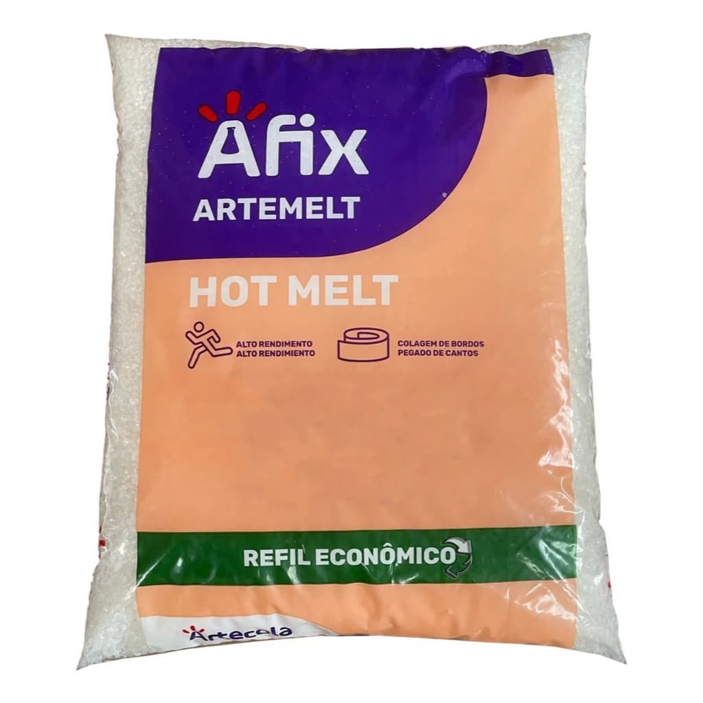 Cola Hotmelt Afix Granulada Incolor Transparente 2kg 1814