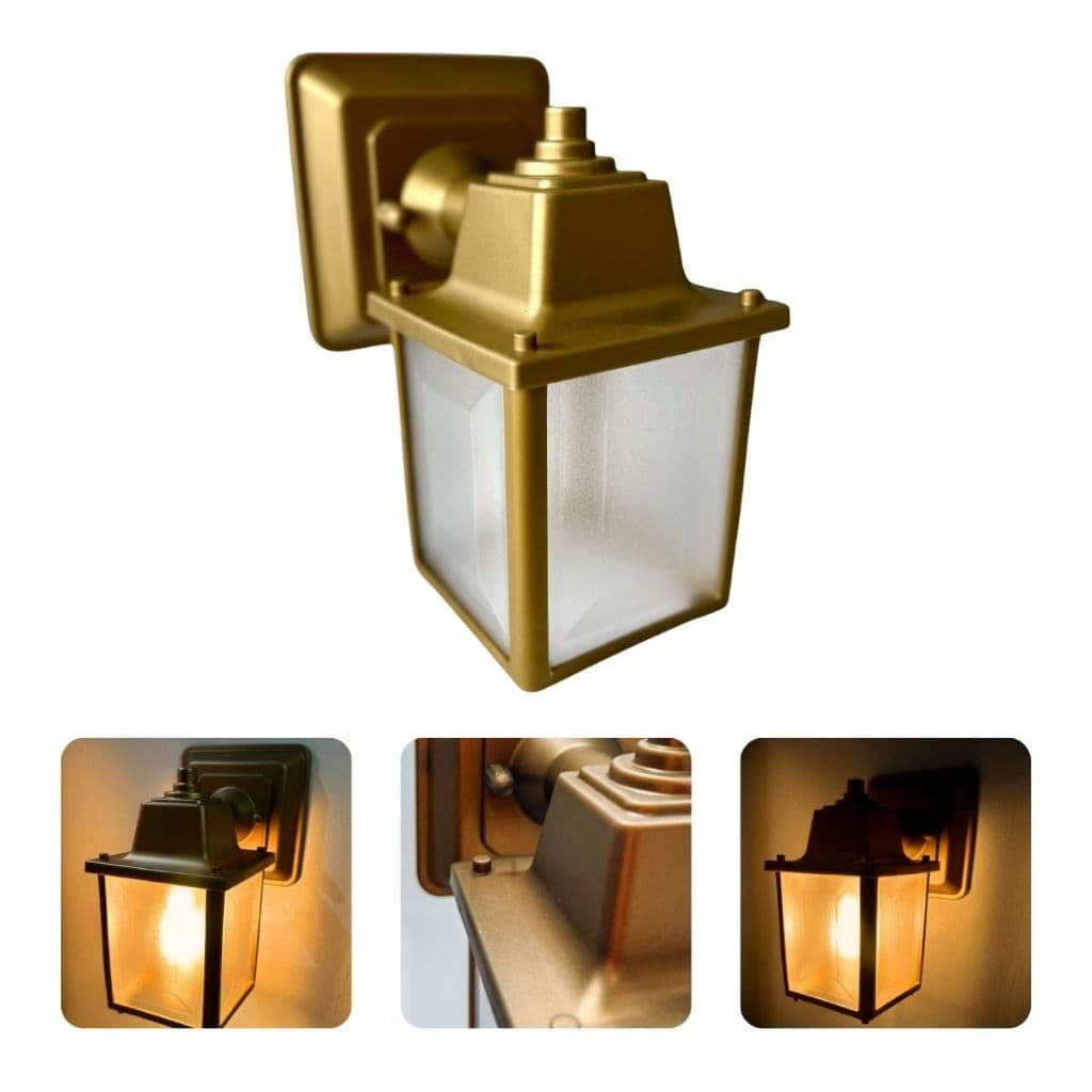 Luminaria Arandela Colonial Retrô Externa e Interna Dourado Bivolt E27