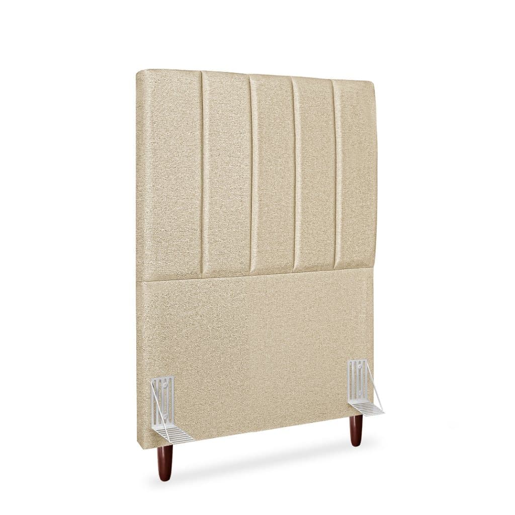 Cabeceira Cama Box Solteiro 90cm Carla Linho Varias Cores com Frame