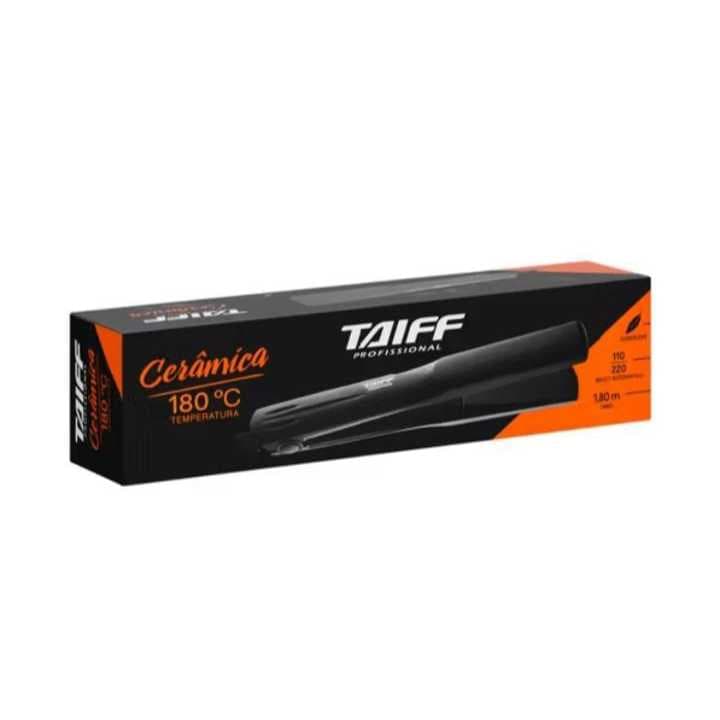 Chapinha Taiff Profissional Clássica Cerâmica Preta Bivolt - 180 graus de temperatura