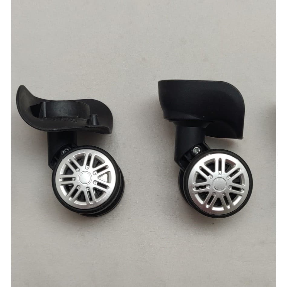 Rodinhas Duplas (par - com duas rodas) Giratórias Para Malas Com Rodas 360 Serve para todos os tamanhos de malas.