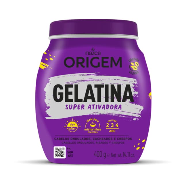 GELATINA CABELOS CACHEADOS CACHOS ORIGEM DIVERSOS MODELOS SUPER - LANCAMENTO