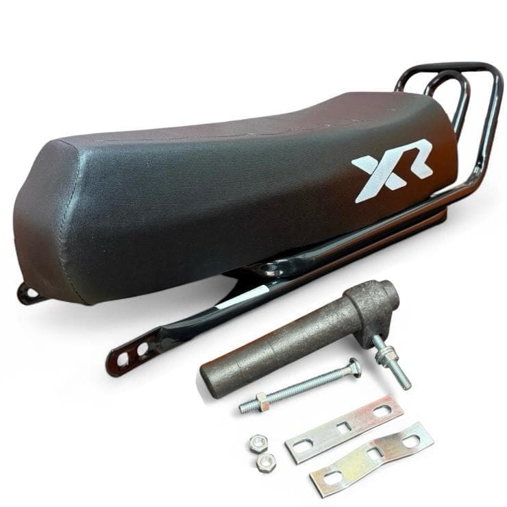 Kit Banco Mobilete XR Caloi Com Bagageiro Rabetão Articulado e Suporte