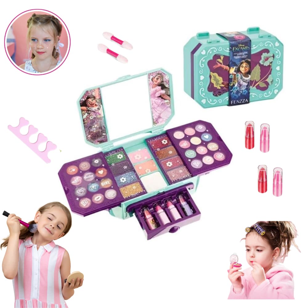 Maleta De Maquiagem Infantil - Kit Maquiagem Infantil Lindo