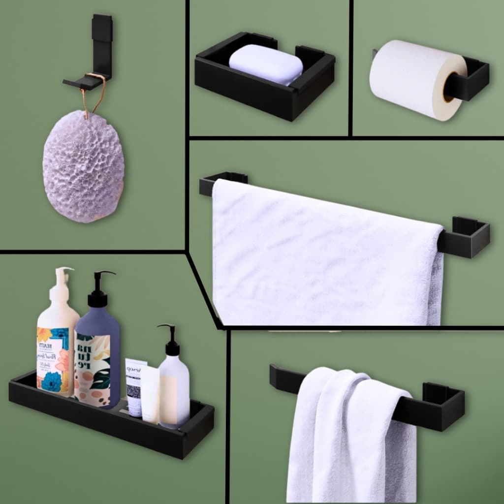 Kit de Acessórios Para Banheiro 6 Peças - BNVT