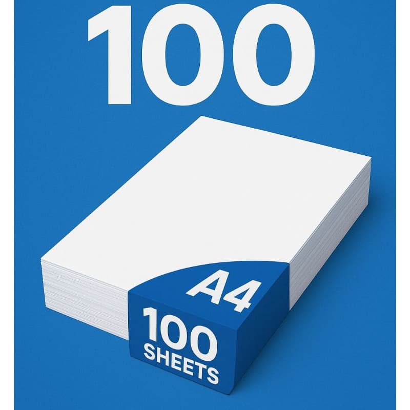 Pacote de folhas A4 100 un