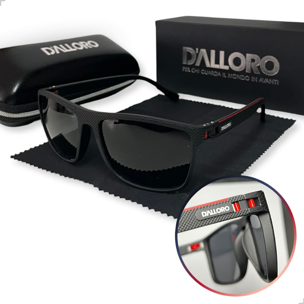 Óculos de Sol Masculino Feminino Polarizado UV400 D'Alloro Original Clássico Premium Corrida Pesca Old Money Atemporal