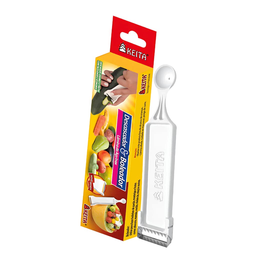 Descascador e Boleador 2 em 1 Keita para Batata Frutas e Legumes Utensílio de Cozinha