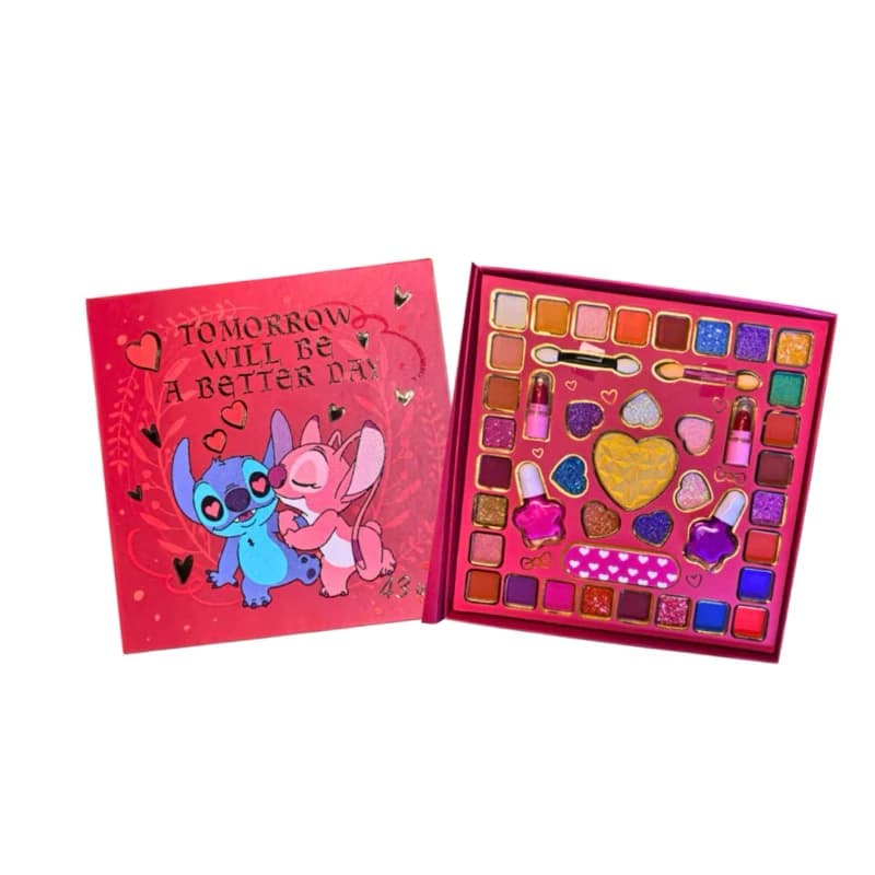 Paleta de Maquiagem Infantil Stitch Paleta de Sombras Divertido
