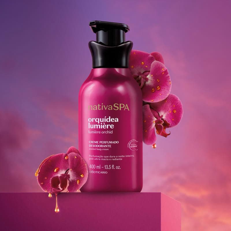 Creme Perfumado Desodorante Nativa SPA Orquidea Lumière 400ml