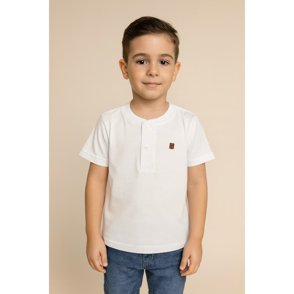 Camiseta Infantil Gola Careca 1 a 4 anos | Algodão Premium | Cores Variadas | Confortável e Estilosa