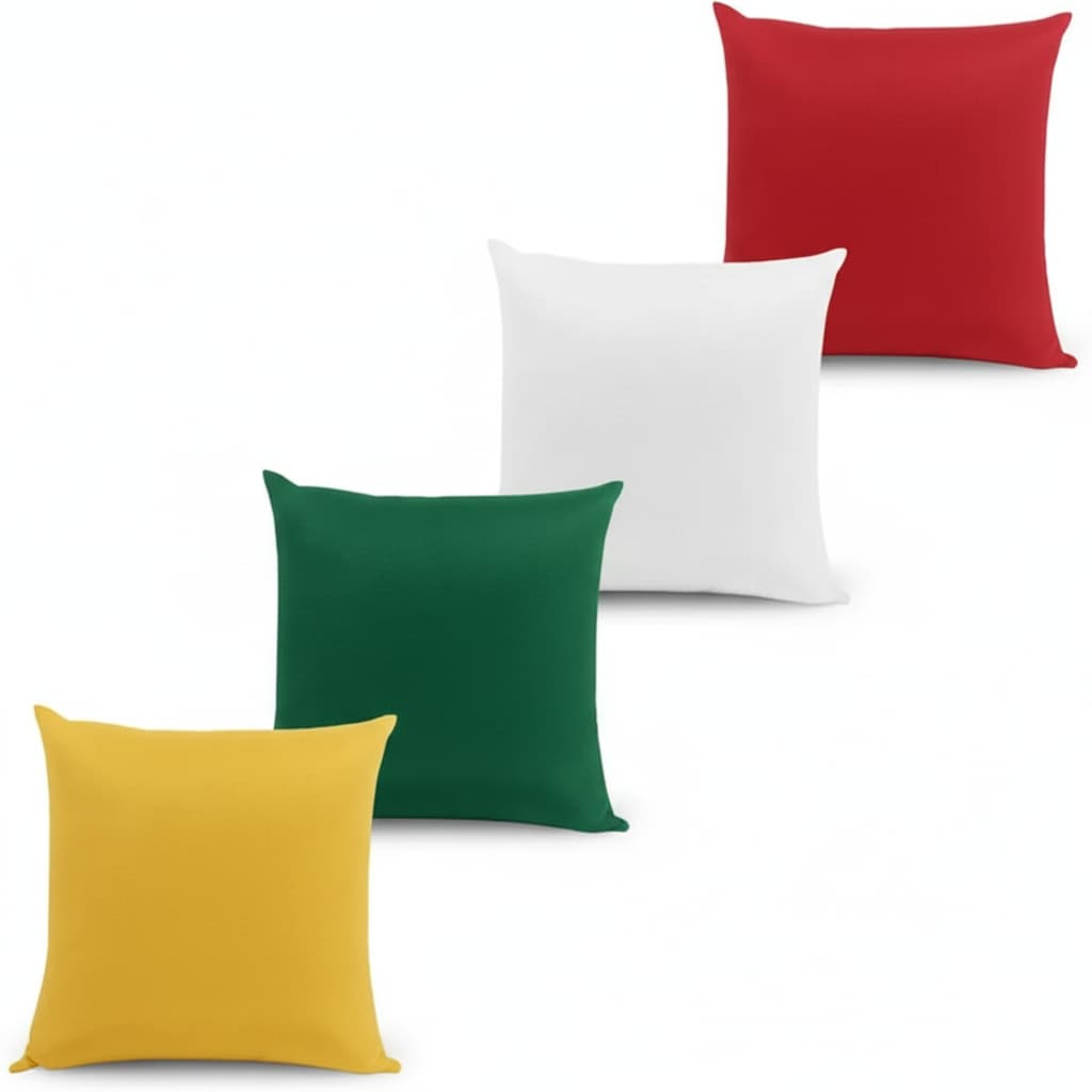 Kit 4 Capas Almofadas Com Zíper Embutido Aceita Sublimação Decoração
