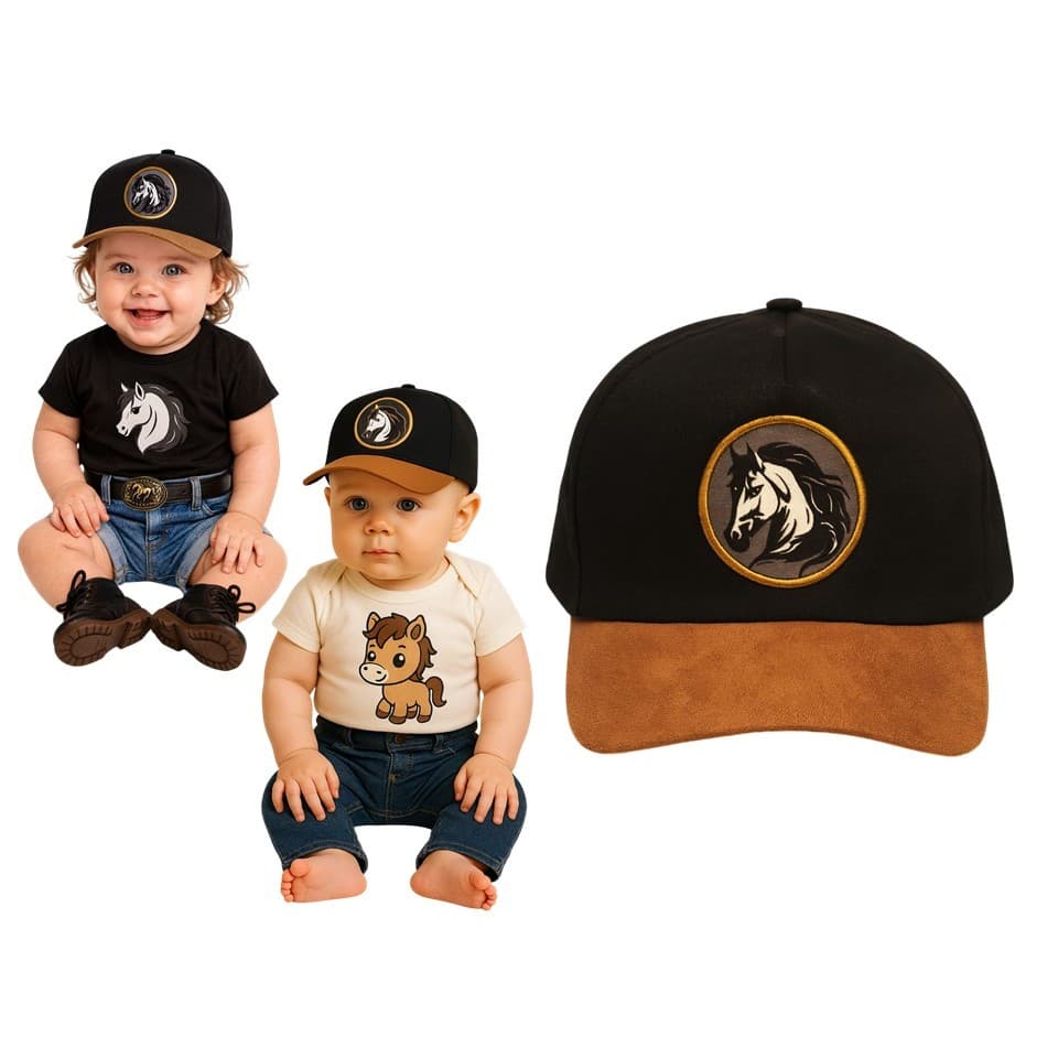 Boné Country Bebê Infantil Menino MENINA Cowboy Rodeio Sertanejo Festa Junina UNISSEX