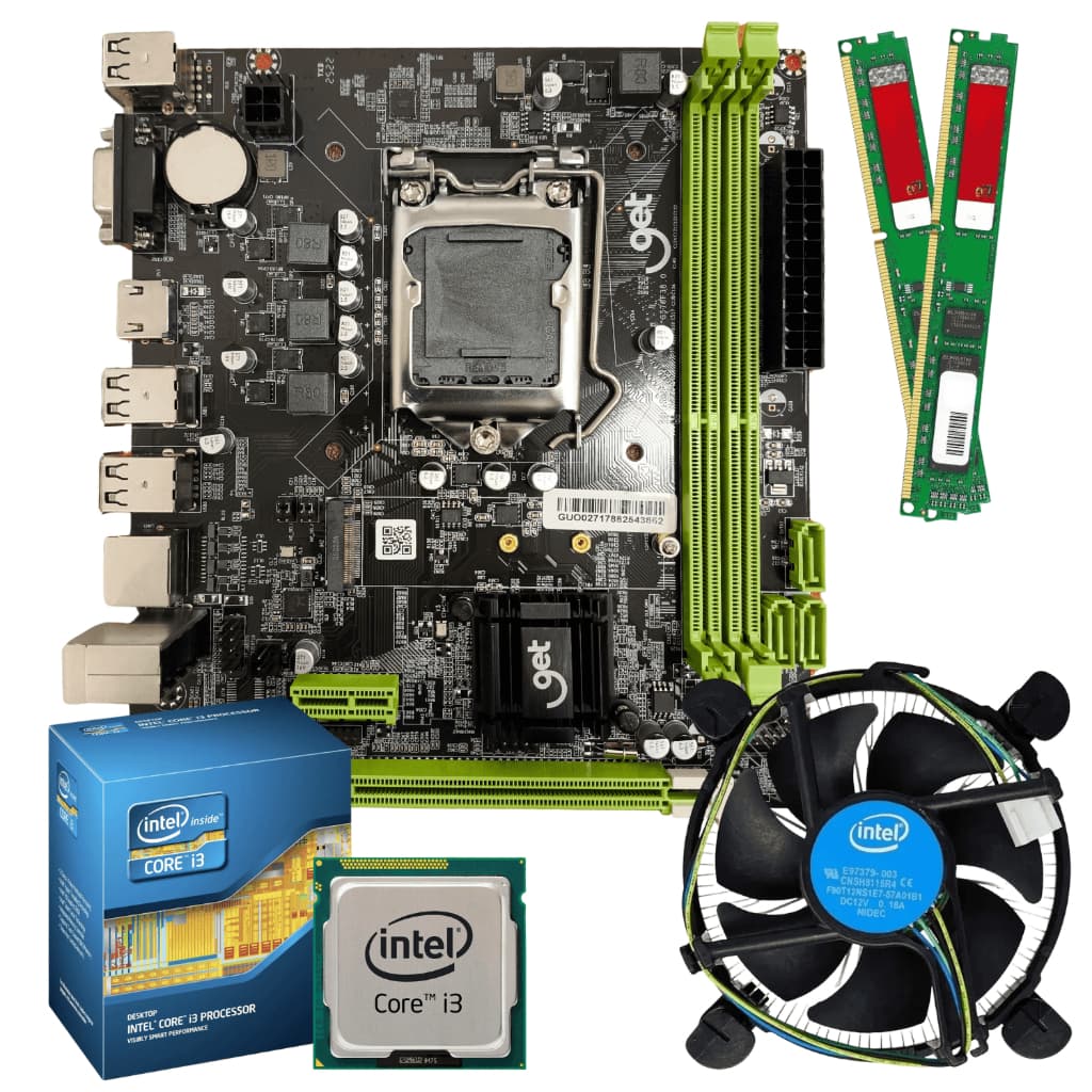 Kit Upgrade Intel Core i3 2ª Geração + Placa H61 + 8GB DDR3 – Reviva Seu PC com Custo-Benefício