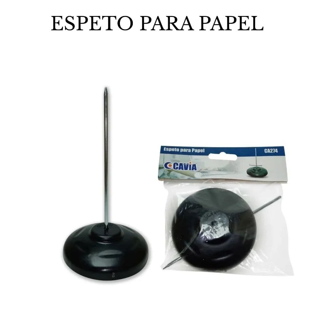 CAVIA ESPETO DE PAPEL RESISTENTE IDEAL PARA ESCRITÓRIOS E RESTAURANTES 1 UNID