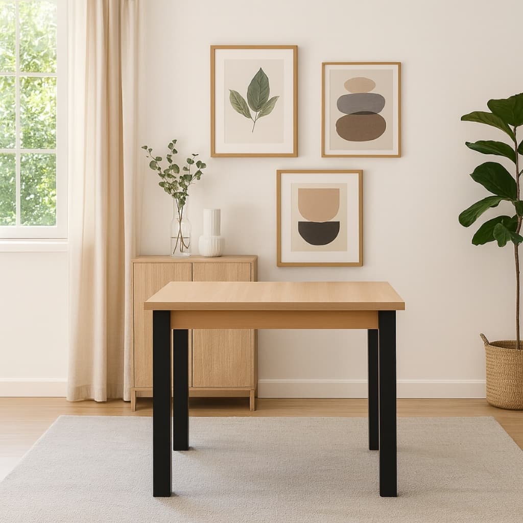 Mesa Quadrada 90x90 — Estrutura Reforçada em MDP e Design Moderno