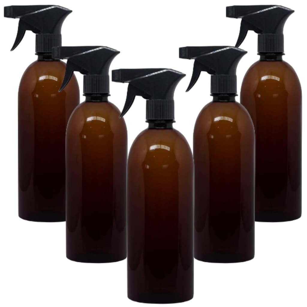 FRASCO PET PLÁSTICO ÂMBAR COM SPRAY BORRIFADOR PULVERIZADOR