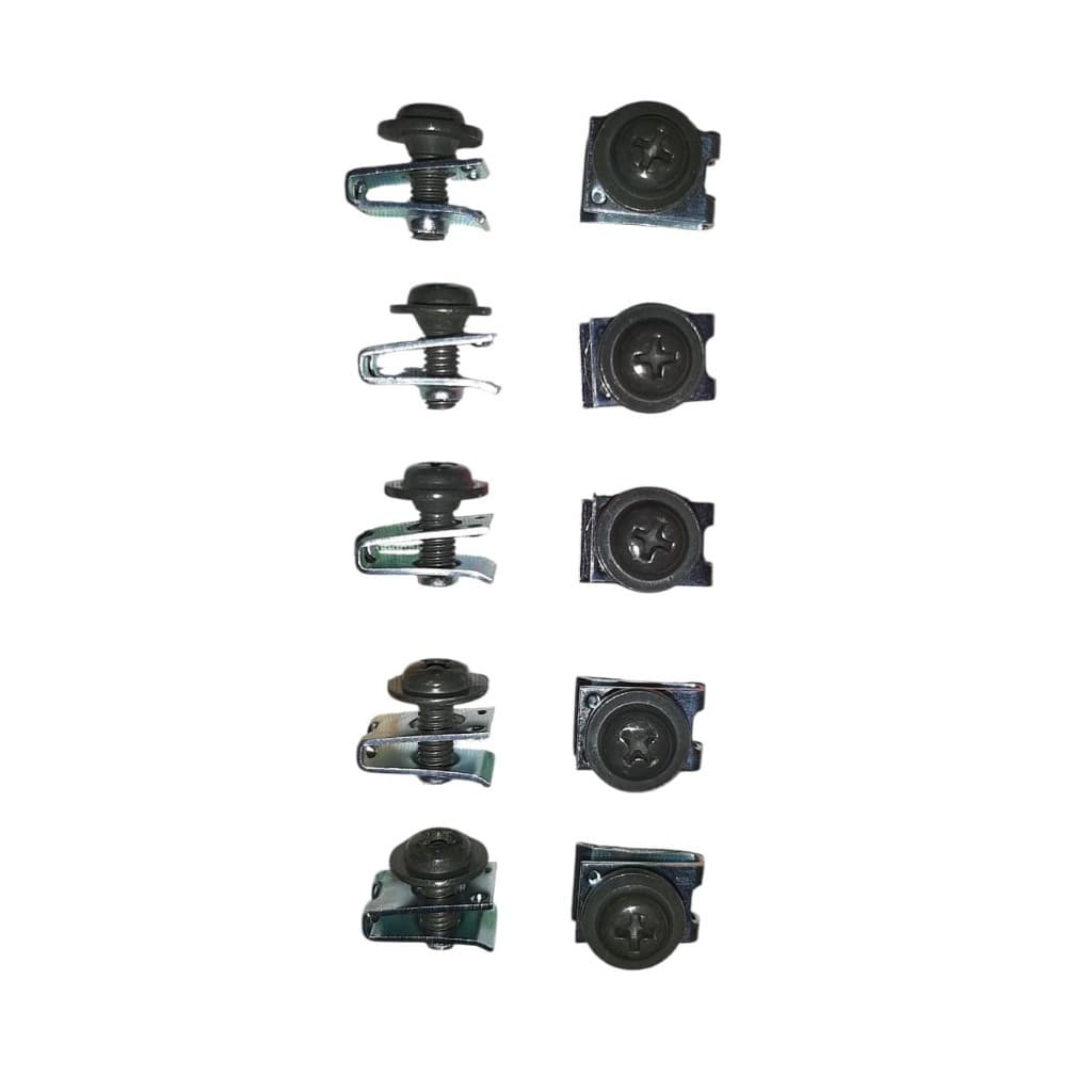 KIT 10 UNIDADES PARAFUSOS E PRESILHAS CARENAGEM FRONTAL BIZ 100 TODAS BIZ 125 TODAS TITAN 125 TODAS TITAN 150 TODAS FAN