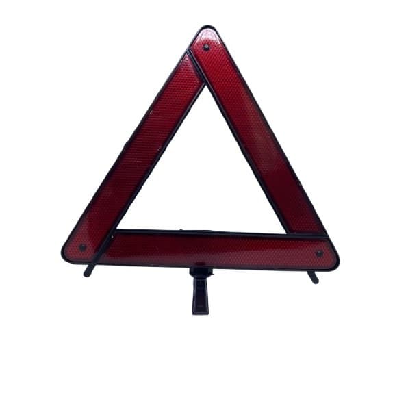 Triângulo de Sinalização Veicular Base Preta Universal