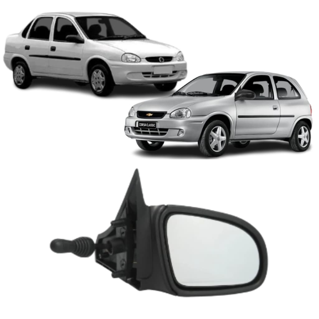Retrovisor Corsa Wind Wagon Lado Direito Com Controle 1995 1997 1999 2001Sedan Hatch Gm