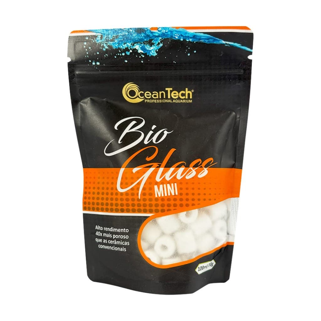 Mídia Biológica Ocean Tech Bio Glass Mini 100ml para Aquário