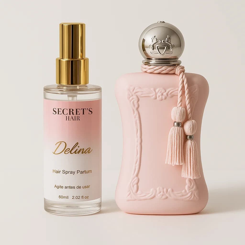 Perfume Capilar Secret's Hair Delina 60ml – Sofisticação e Romance | Alta Fixação e Projeção