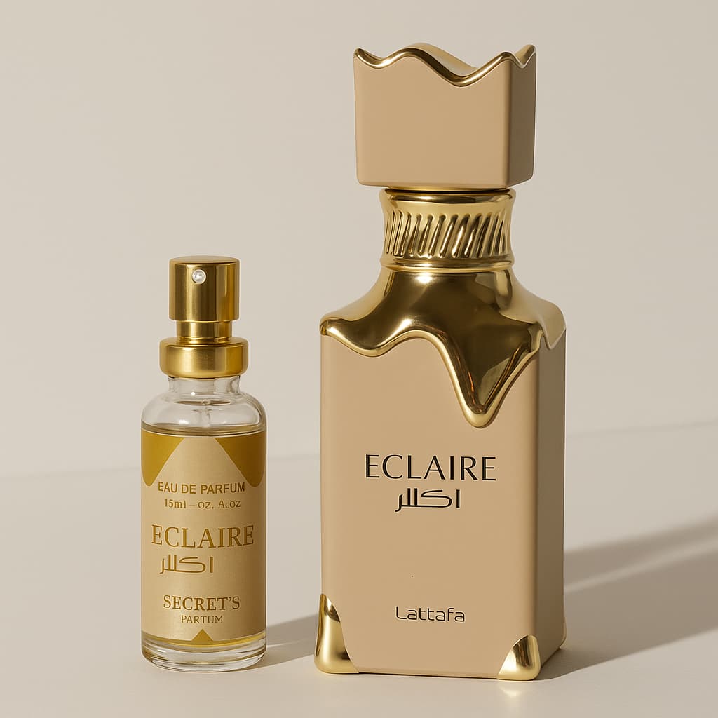 Perfume Árabe Secret’s Parfum Éclaire 15ml – Fragrância Doce, Baunilha, Alta Fixação e Projeção