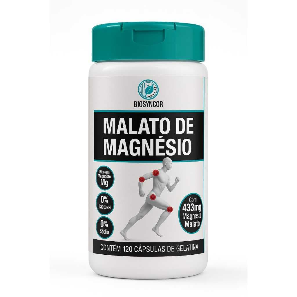 Malato De Magnesio 120 Capsulas Biosyncor Produtos Naturais