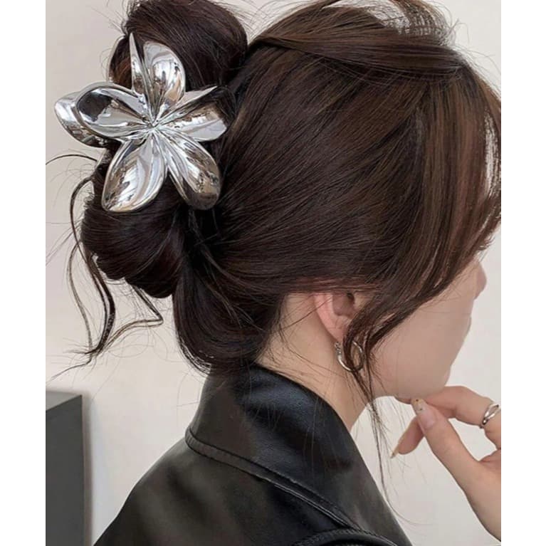 ACESSORIOS UNIDADE - PARA CABELO: Presilhas Piranha em formato de FLOR , Buchinhas ou Xuxinhas Metálicas - Escolha a Sua