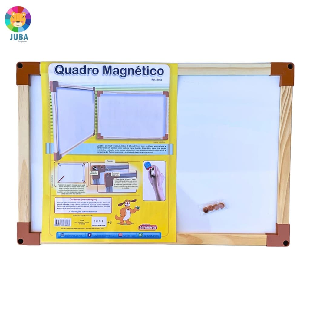 LOUSA QUADRO MAGNÉTICO BRANCO Carimbras 30x40cm  - EMBALADO PARA PRESENTE