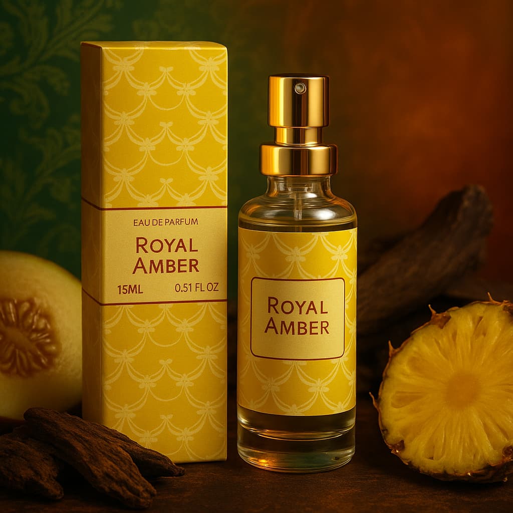 Perfume Árabe Secret’s Parfum Royal 15ml – Aroma Doce, Frutado, Luxuoso, Alta fixação e Projeção