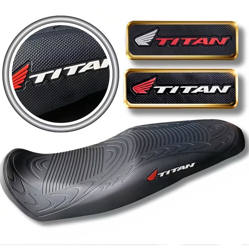 Capa de banco Titan 125/150/160 anos 95 a 2024 (todas ) antiderrapante emborrachada esportiva.