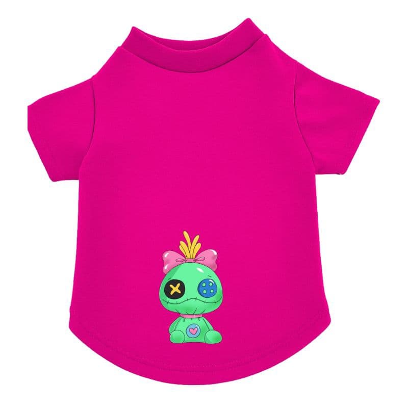 camiseta para pet verão cães e gatos/Lilo e Stitch