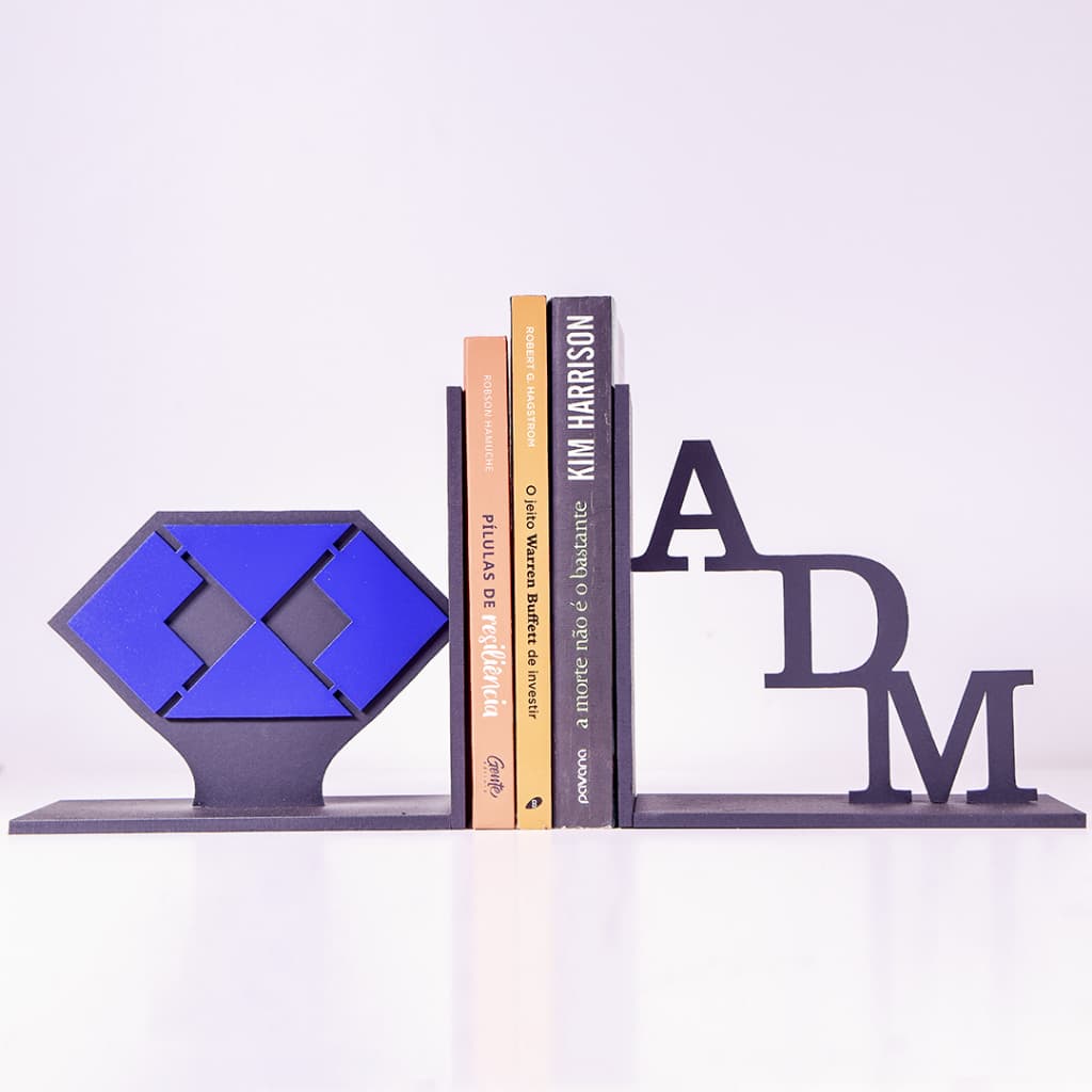 Aparador de Livros Administração MDF Suporte Porta Livros Profissão Administrador Decoração