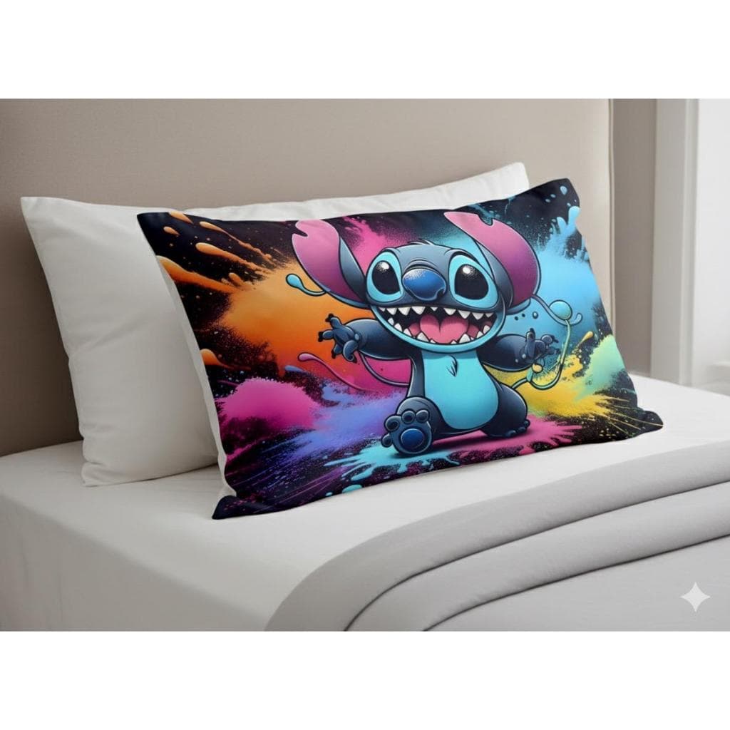 Fronha infantil, capa de travesseiro Lilo Stich.
