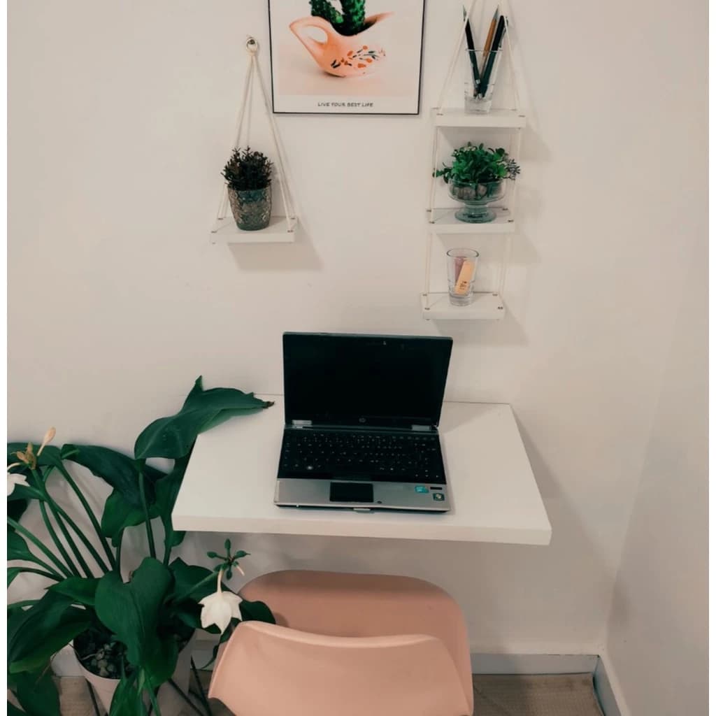 Bancada Suspensa Mesa De Estudo Escrivaninha home office 60x40