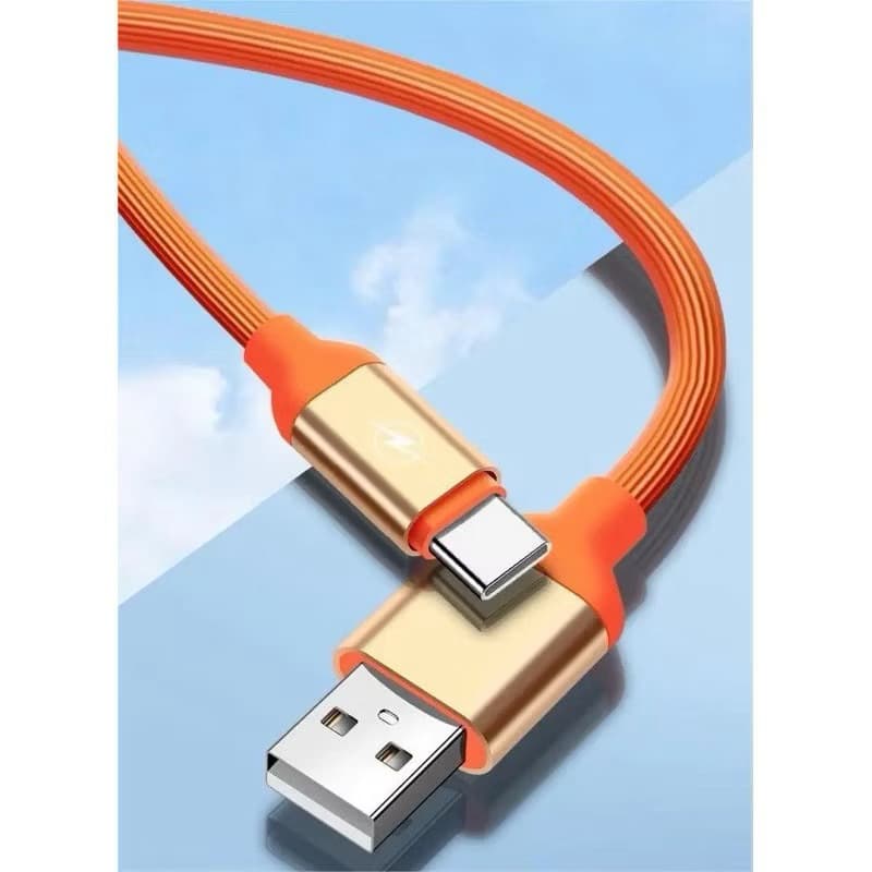 Cabo Turbo Tipo-C/V8/iPhone  Emborrachado 1.2 M Resistente Coloridos