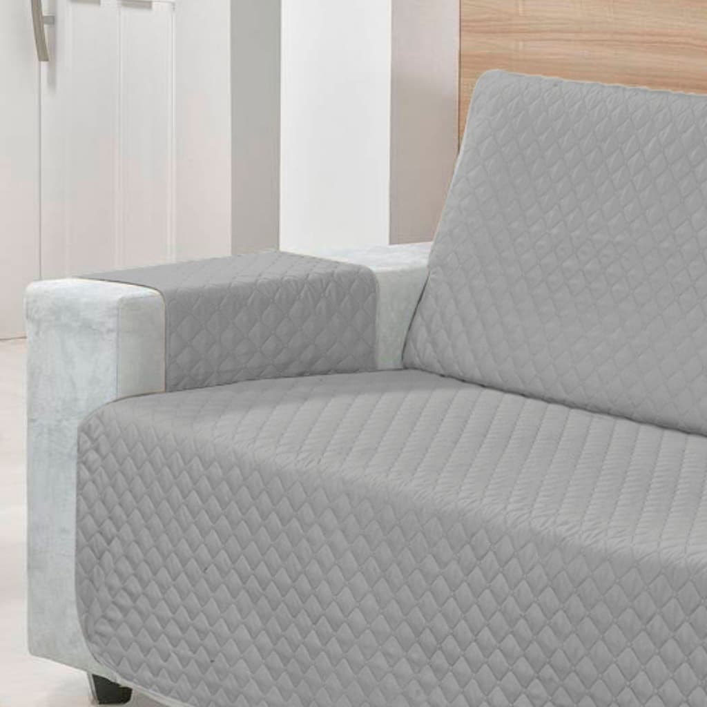 Capa Para Sofá Protetor 1,80m Retrátil Reclinável 3 Lugares MATELADO 170 FIOS CINZA