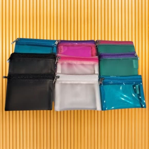 PORTA-NÍQUEIS EM PLÁSTICO OU SILICONE ( 10unidades ) / PORTA-MOEDAS / MOEDEIRO/ BOLSINHA_ CORES SORTIDAS