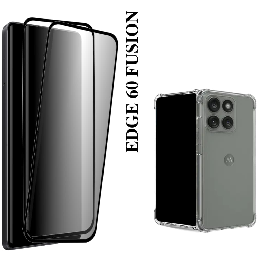 2 Película Curvada Privacidade Fosca Para Edge 60 Fusion - Capinha Case Anti Shok