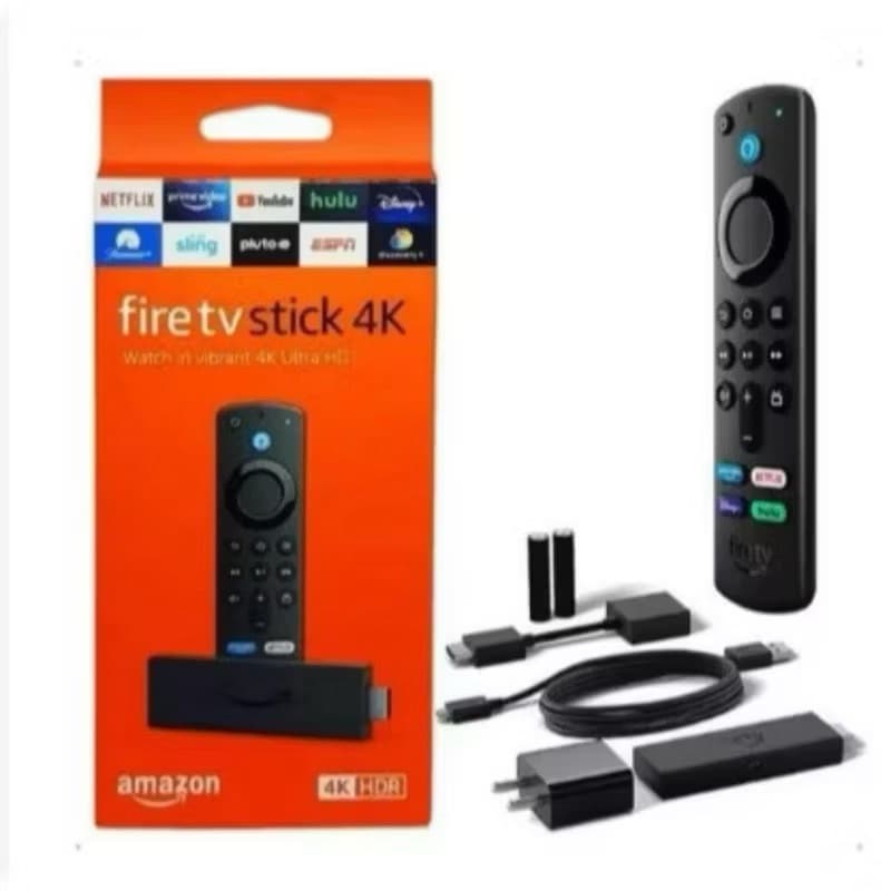 FIRE STICK 4K ORIGINAL AMAZON - Com Alexa e comandos de TV.