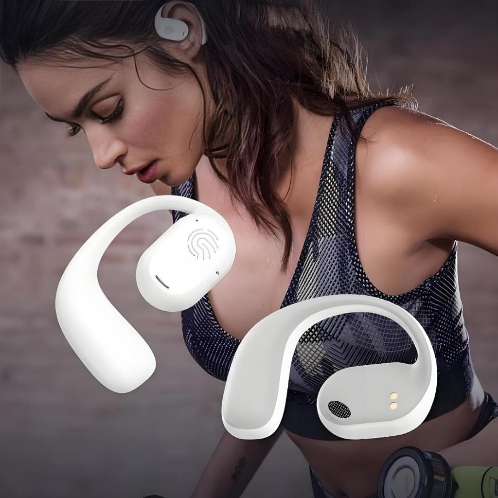 TWS Bone Conduction Wireless Bluetooth 5.3 clip-on digital display True Noise Reduction Earphone -B8