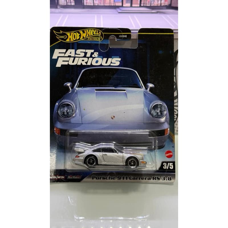 Carrinho Hot Wheels Premium - Porsche 911 Carrera RS 3.8 - Velozes e Furioso