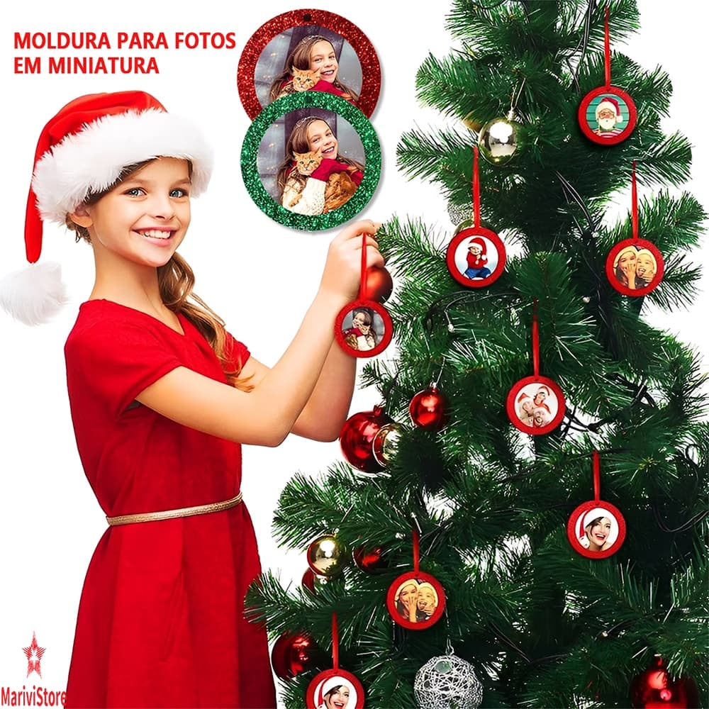 12 Christmas  Decorations Coisas Porta Retrato De Natal Decoração Árvore Christmas