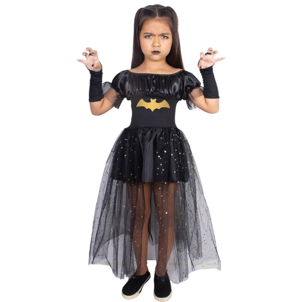 Fantasia Vestido Morceguinha Brilhante Star - Brink Model