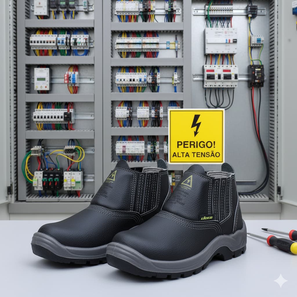 botina de eletricista masculina biqueira composite