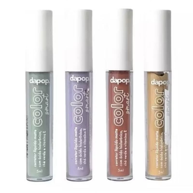 Corretivo Líquido camuflagem Matte Color Smart Dapop acabamento natural