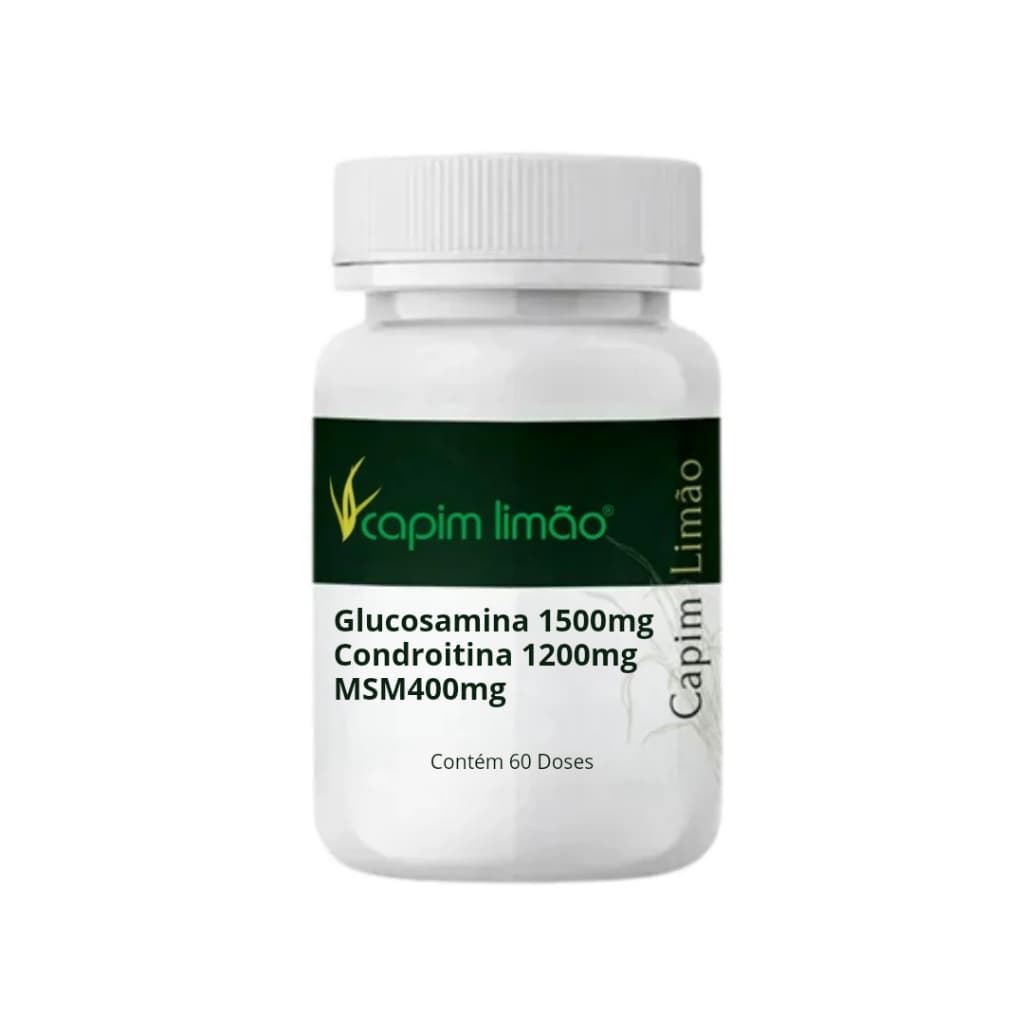 Glucosamina 1500mg Condroitina 1200mg MSM400mg 60 Doses