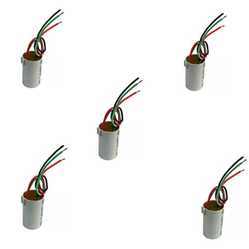 Kit 5 Capacitores De 4+6 Uf 3 Fios Ventilador De Teto