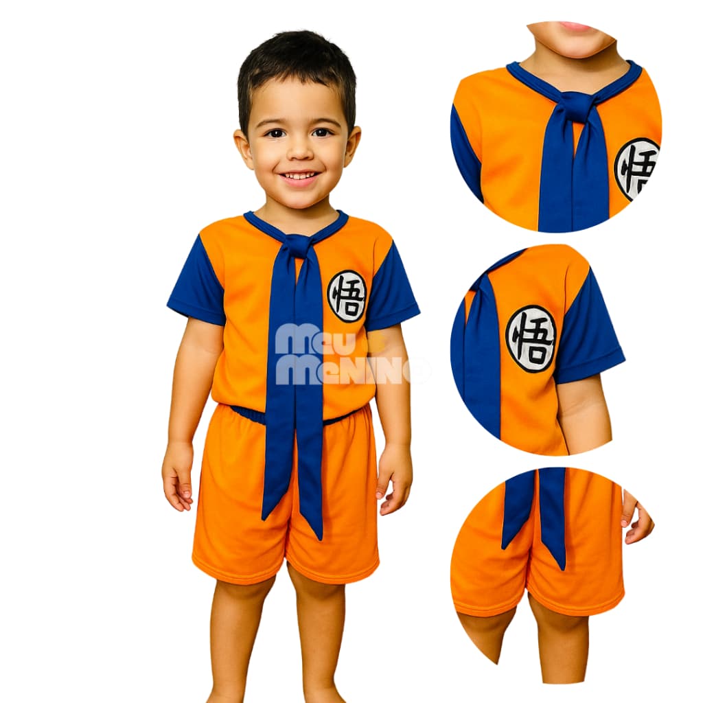 Fantasia Infantil  Dragon Ball Goku  Menino Fantasia Completa